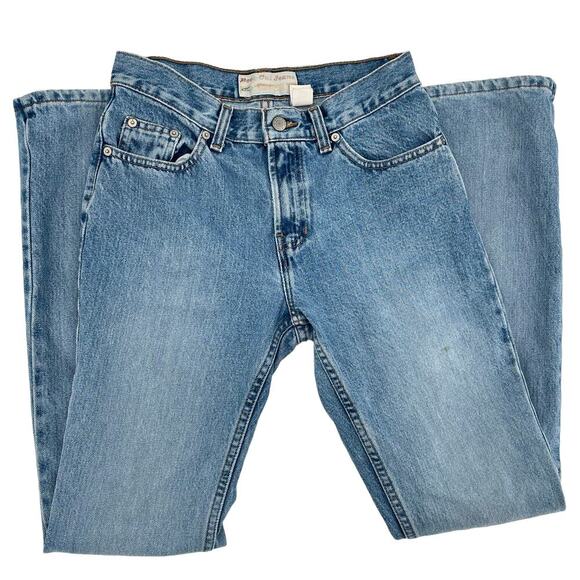 Vintage Old Navy Boot Cut Jeans Mid Rise Medium Wash 100% Cotton | Size 2 - Picture 6 of 10